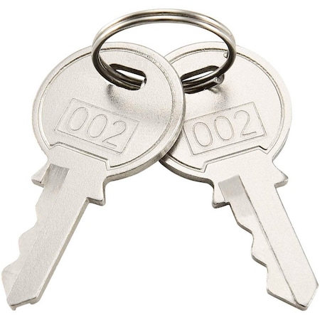 Global Industrial Replacement Keys For Inner Door of Narcotics Cabinet 436951, 2pcs Key# 002 RP9902